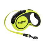 360 Degree Tangle Free Heavy Duty Retractable Dog Walking Leash with Anti-Slip Handle, 16 ft Strong Nylon Tape Ribbon, One Button Brake Pause Lock