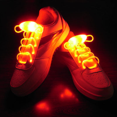 2 Pairs Novelty Luminous Shoelaces Light Up Shoestring Glowing Led Shoe Laces
