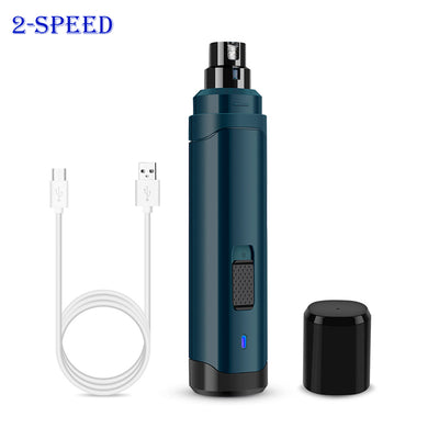 Dogs Nail Grinder,Low Noise,Quiet & Safe,Electric Rechargeable Pet Nail Trimmer Clipper for Dogs Cats,Powerful Paws Grooming Trimming Shaping Smoothing Tool