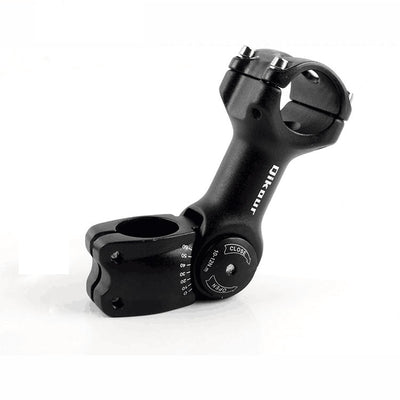 Bike Stem 0~60 Degree Adjustable Bicycle Stem 110mm Handlebar Riser Extender for Road Bike, Mountain Bike, MTB, BMX, Cycling