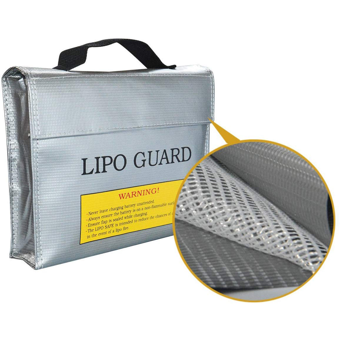 Fireproof Lipo Battery Bag, Akku Battery Cell Safe Storage Bag Lipo Gu 