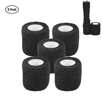 5-Pack Camo Wrap Tape Military Army Camouflage Tape Self-adhesive Protective Stretch Bandage Roll