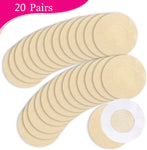 20 Pairs Nipple Cover Pasties Disposable Self-adhesive Nipple Pads for Men Women, Non-woven Fabric