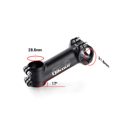 Bike Stem 17 Degree 31.8 Bicycle Stem Handlebar Riser Extender for Road Bike, Mountain Bike, MTB, BMX, Cycling