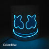 LED DJ Mask Novelty Luminous Face Mask Full Head EL Wire LED Light Up Mask for Festival Music Rave Party
